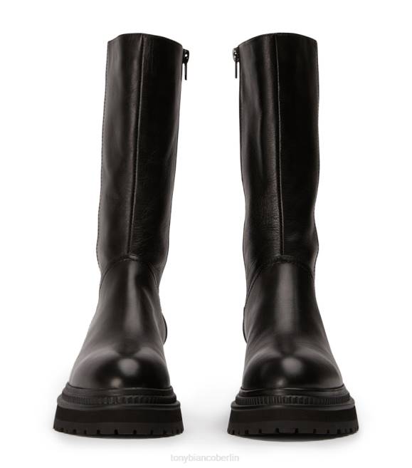 kniehohe Stiefel| de Tony Bianco Frauen Hahn-Kalbsstiefel schwarze Komo 4624417